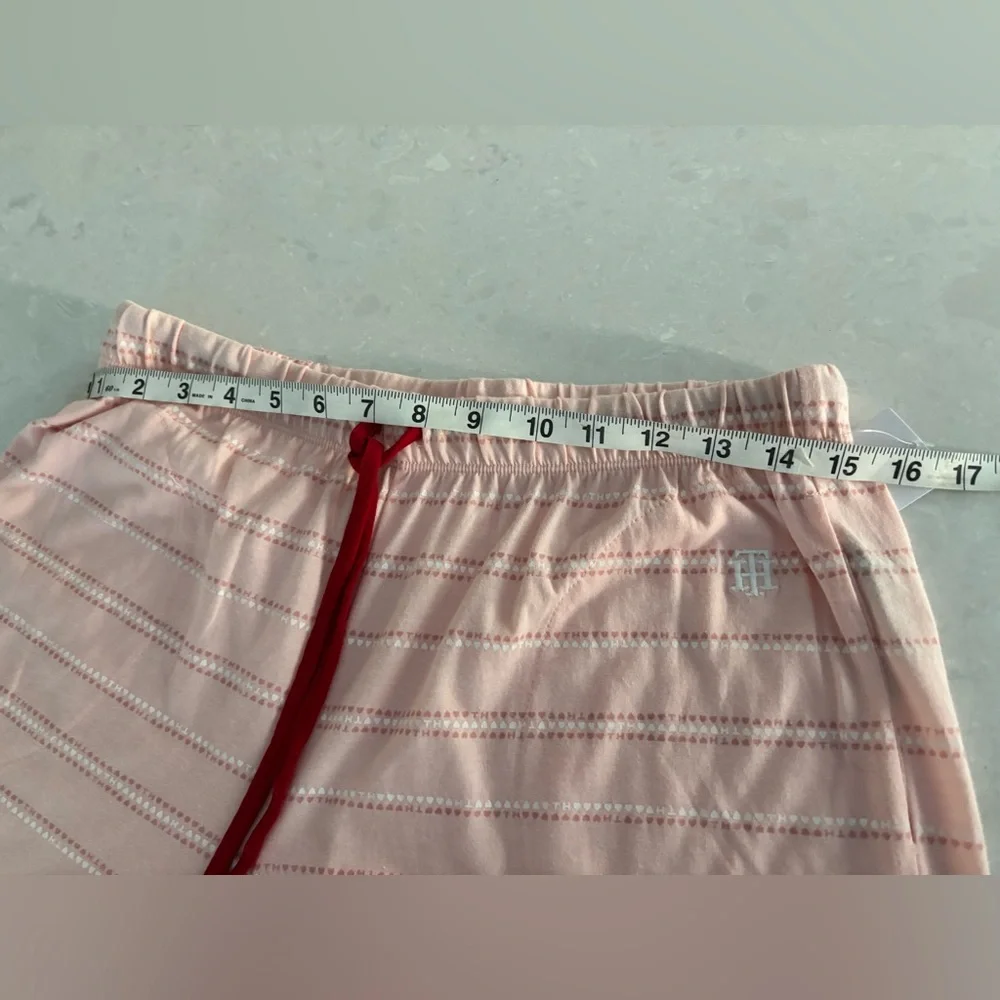 Tommy Hilfiger Pink and White Women's Pajama Set - Picture 7 of 13